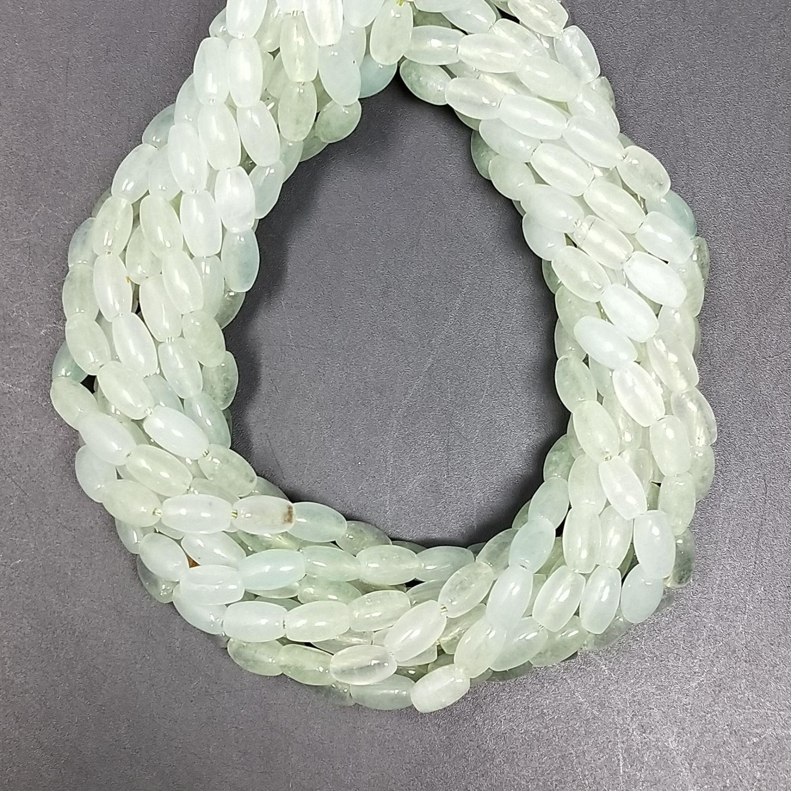 Giada Acquamarina Perline Forma Barilotto Liscio 04X06mm
