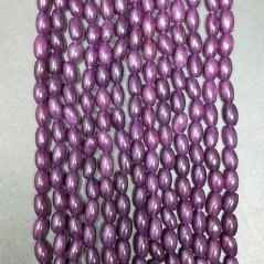Giada Coreana Viola Perline Forma Barilotto Liscio 04X06mm Giada Coreana Viola Perline Forma Barilotto Liscio 04X06mm