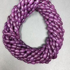 Giada Coreana Viola Perline Forma Barilotto Liscio 04X06mm Giada Coreana Viola Perline Forma Barilotto Liscio 04X06mm