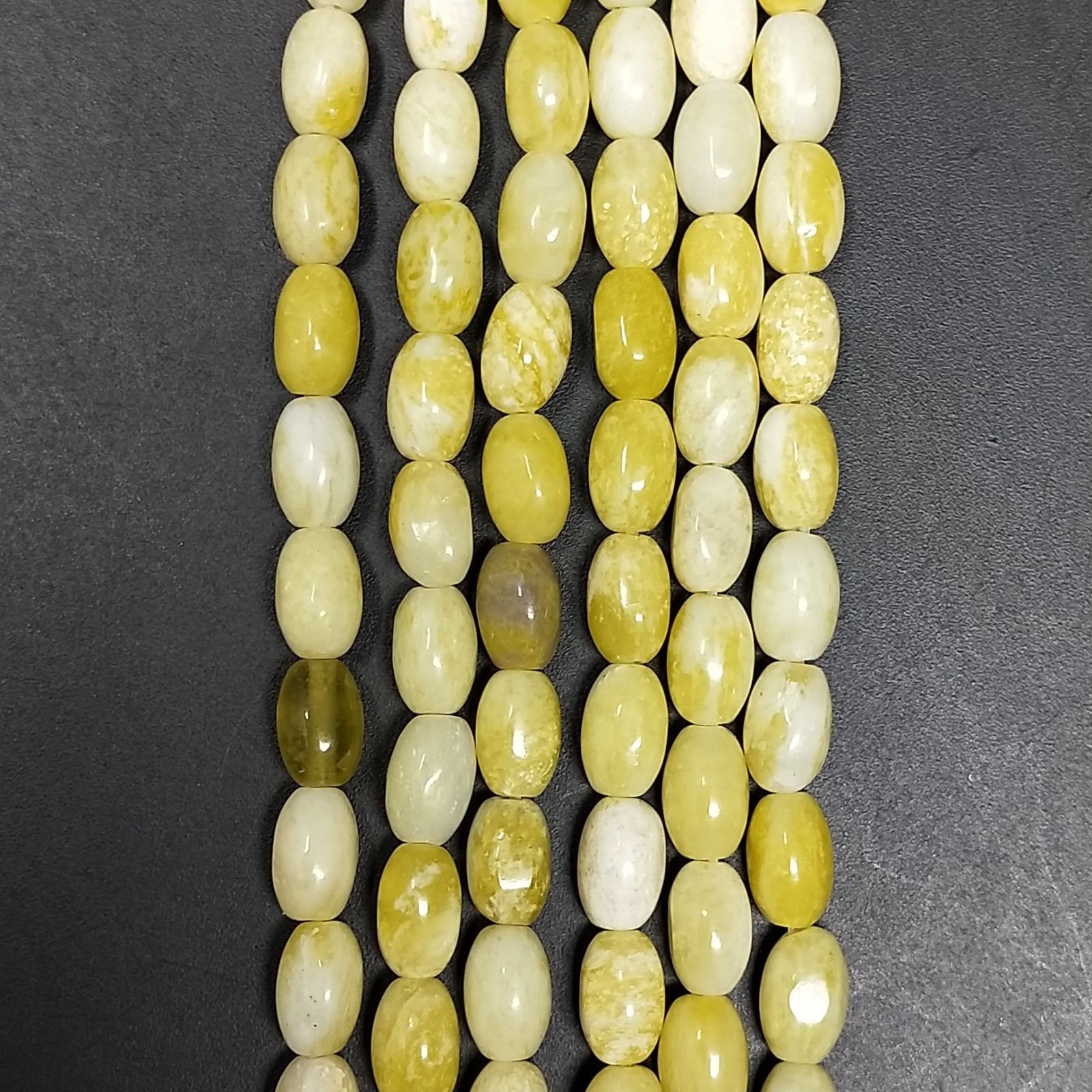 Giada Limone Perline Forma Barilotto Liscio 4X6mm