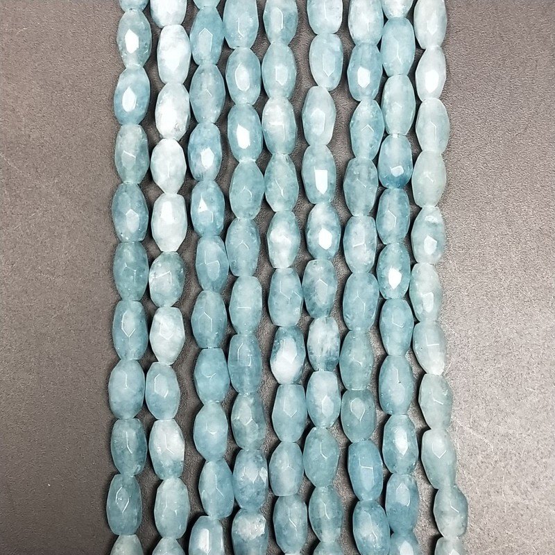 Angelite Perline Forma Barilotto Sfaccettato 04X07mm