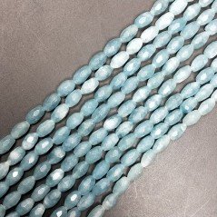 Angelite Perline Forma Barilotto Sfaccettato 04X07mm
