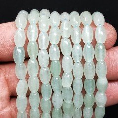 Giada Acquamarina Perline Forma Barilotto Liscio 06X08mm