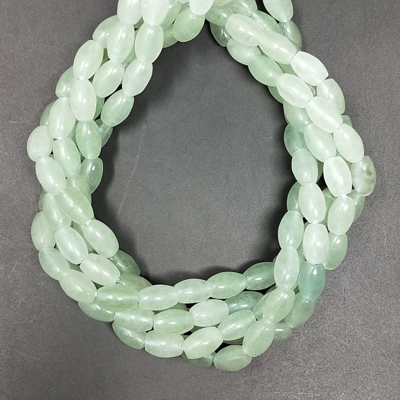 Giada Acquamarina Perline Forma Barilotto Liscio 06X08mm
