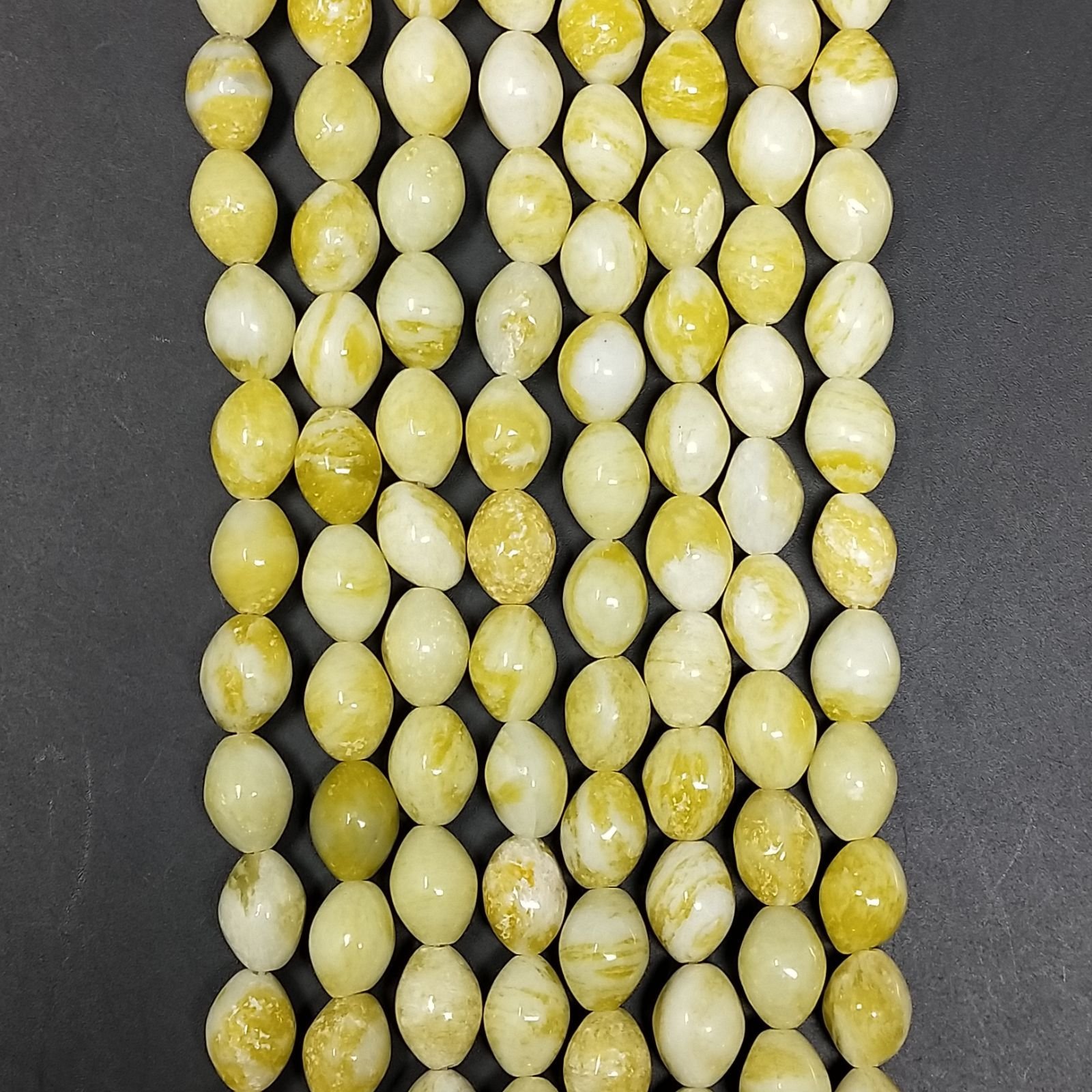 Giada Limone Perline Forma Barilotto Liscio 07X09mm