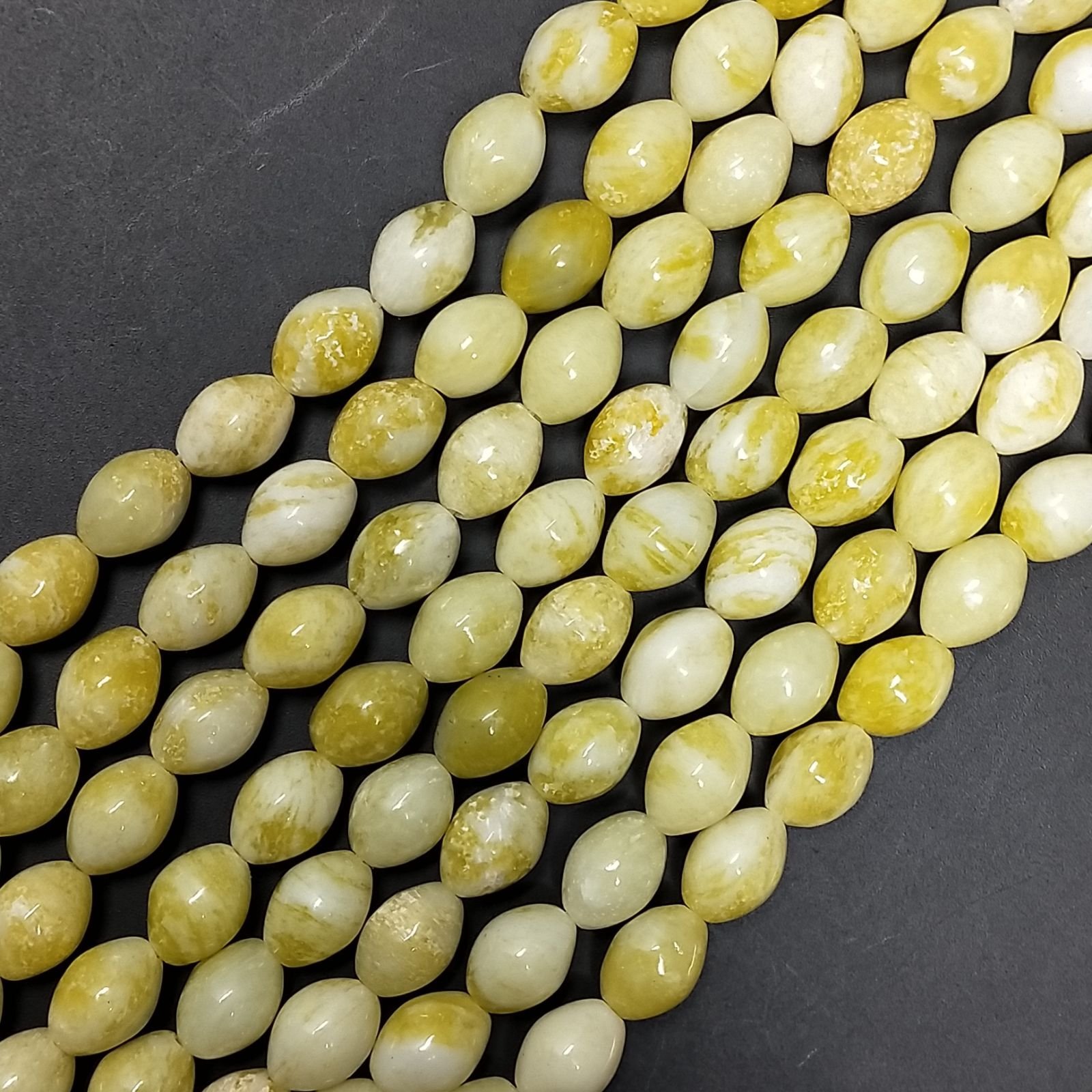 Giada Limone Perline Forma Barilotto Liscio 07X09mm