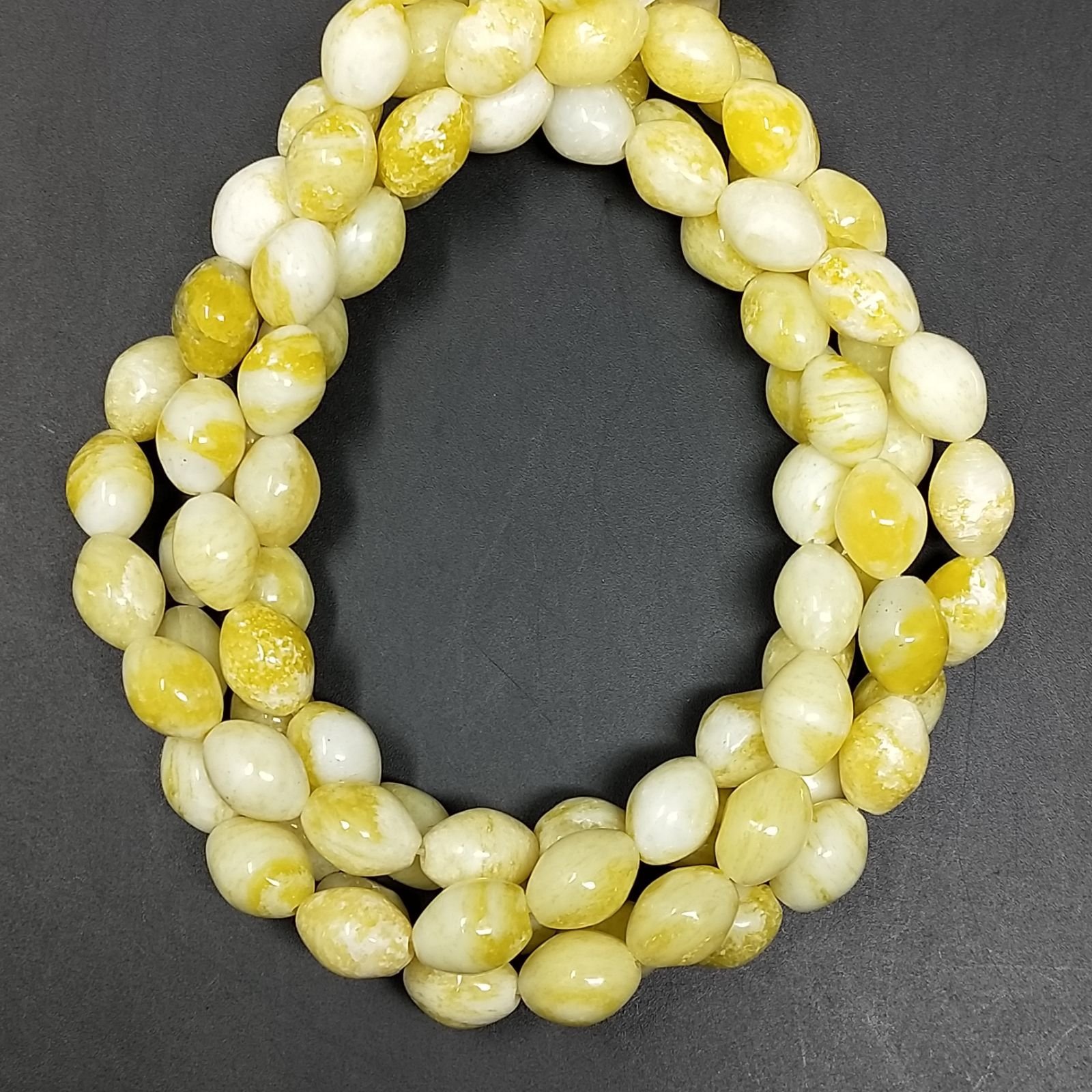 Giada Limone Perline Forma Barilotto Liscio 07X09mm