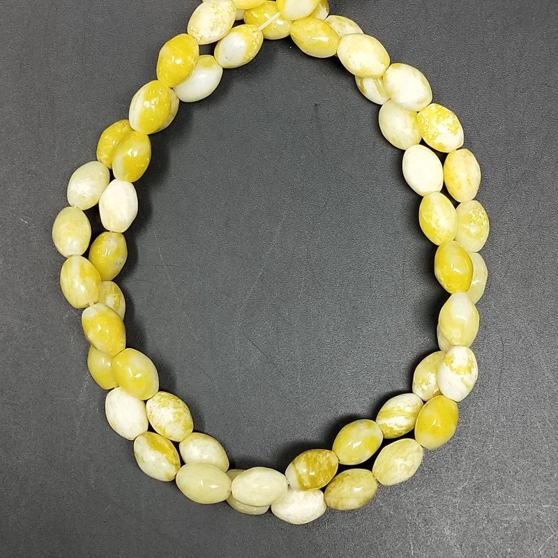 Giada Limone Perline Forma Barilotto Liscio 06X08mm