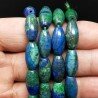 Azzurite Perline Forma Barilotto Liscio 08X16mm
