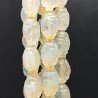 Opalina Perline Forma Barilotto Liscio Inciso 09x15mm