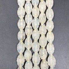 Opalina Perline Forma Barilotto Liscio Inciso 09x15mm
