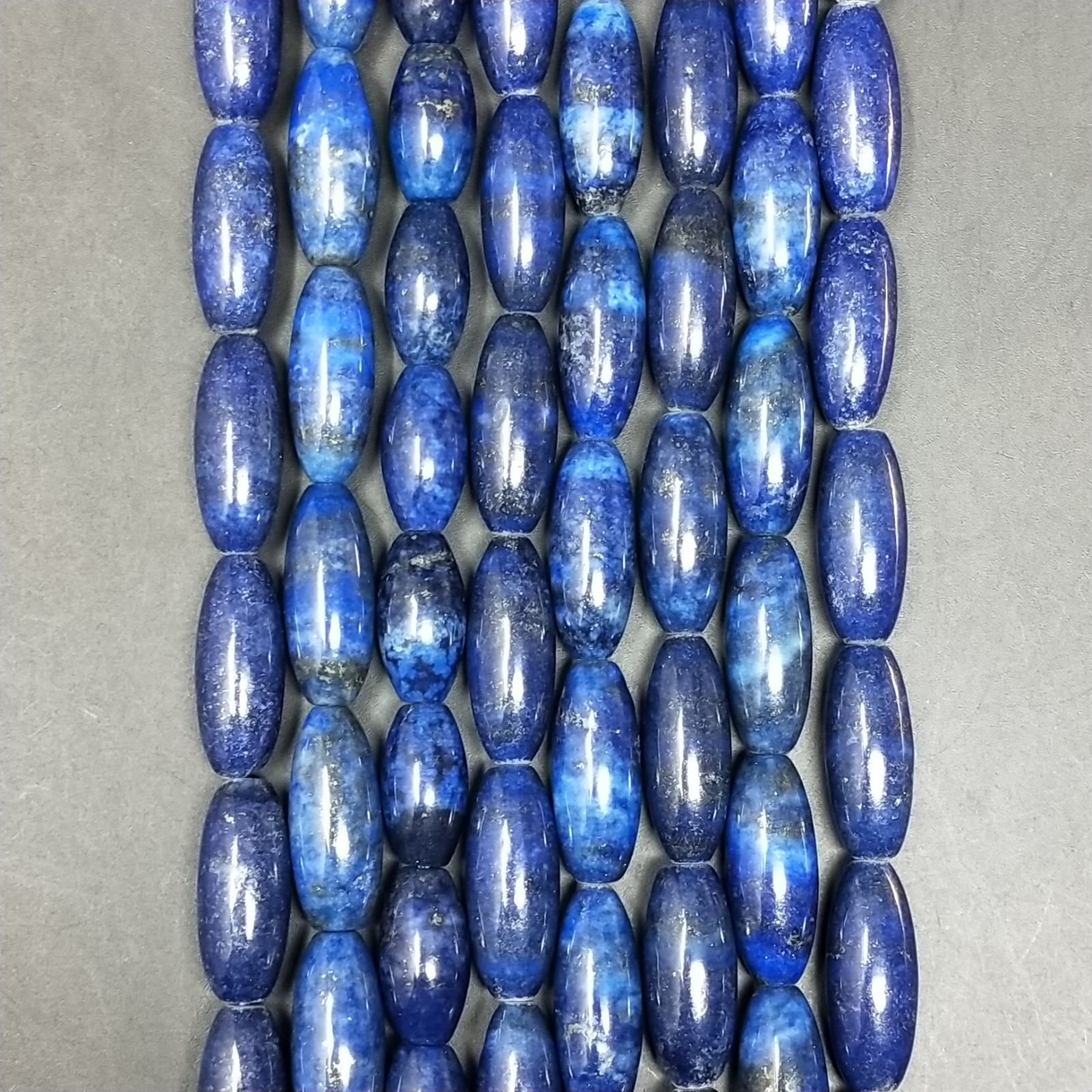 Lapis Lazuli Perline Forma Barilotto Liscio 08X20mm