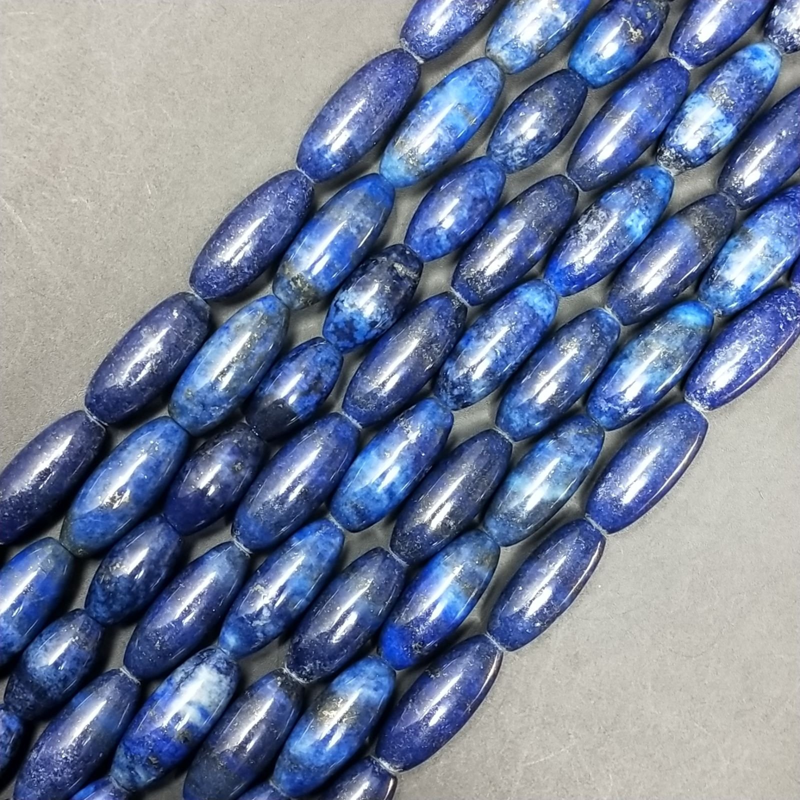 Lapis Lazuli Perline Forma Barilotto Liscio 08X20mm