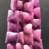 Giada Viola Perline Forma Quadrato Piatto Sfaccettato Foro Passante 14mm