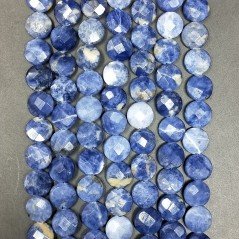 Sodalite (A) Tondo Piatto Sfaccettato 10mm