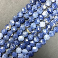 Sodalite (A) Tondo Piatto Sfaccettato 10mm