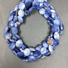 Sodalite (A) Tondo Piatto Sfaccettato 10mm