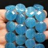 Angelite Tondo Piatto Sfaccettato 16mm