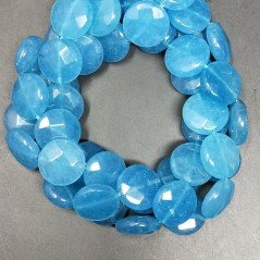Angelite Tondo Piatto Sfaccettato 16mm