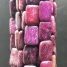 Sugilite Rinforzato in Perline Forma Rettangolare Piatto Liscio Foro Passante 12X18mm