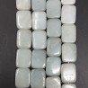 Amazzonite Brasiliana Naturale in Perline Forma Rettangolare Piatto Liscio Foro Passante 14X18mm