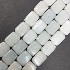 Amazzonite Brasiliana Naturale in Perline Forma Rettangolare Piatto Liscio Foro Passante 14X18mm