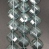 Ossidiana Nobile in Perline Forma Rombo Piatto Sfaccettato Foro Diagonale 24mm