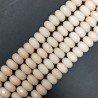 Giada Rosa in Perline Forma Rondelle Sfaccettato Foro Passante 10mm