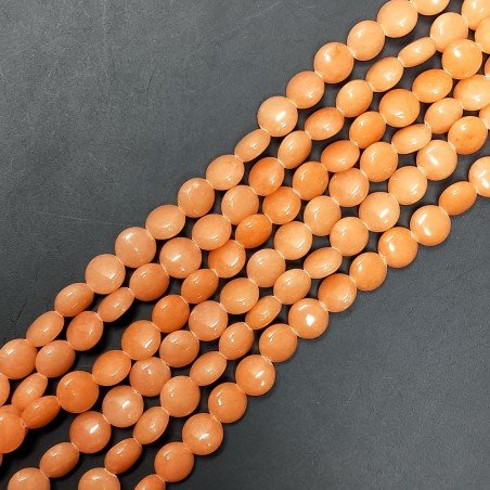 Giada Arancio Tondo Piatto Liscio 08mm