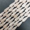 Giada Rosa in Perline Forma Goccia Tondo Sfaccettato Foro Passante 20x8mm