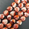Resina Ambra Rosso in Perline Forma Triangolo Piatto Liscio Foro Passante 18x19mm