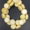 Corallo Bamboo Spugna Limone Tondo Piatto Liscio 20mm