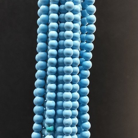 Pasta Di Turchese Perline Forma Tondo Liscio 3-4mm