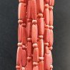 Pasta di corallo tubetti con perline lisci 3-4X14-17mm