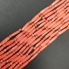 Pasta di corallo tubetti con perline lisci 3-4X14-17mm