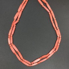 Pasta di corallo tubetti con perline lisci 3-4X14-17mm