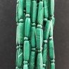 Pasta di malachite tubetti con perline lisci 3-4X14-17mm