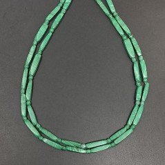 Pasta di malachite tubetti con perline lisci 3-4X14-17mm