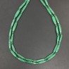 Pasta di malachite tubetti con perline lisci 3-4X14-17mm