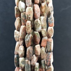 Unakite Mokaite Perline Forma Tubetti Liscio Lavorati 04X10mm
