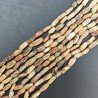 Unakite Mokaite Perline Forma Tubetti Liscio Lavorati 04X10mm