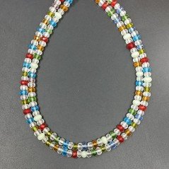 Cristallo multicolore rondelle sfaccettate 6mm
