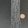 Cristallo argento rondelle sfaccettate 4mm