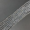 Cristallo argento rondelle sfaccettate 4mm