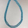 Cristallo verdeacqua trasparente rondelle sfaccettate 4mm