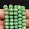 Cristallo verde opaco rondelle sfaccettate 8mm
