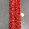 Cristallo rosso chiaro trasparente rondelle sfaccettate 4mm