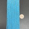 Cristallo azzurro opaco rondelle sfaccettate 3mm
