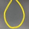Cristallo giallo opaco rondelle sfaccettate 4mm