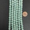 Cristallo azzuro opaco rondelle sfaccettate 8mm